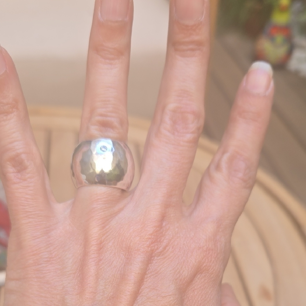 Silpada Silver Hammered Ring